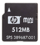 Hp Tarjeta MiniSD de 512 MB (FA604A#AC3)